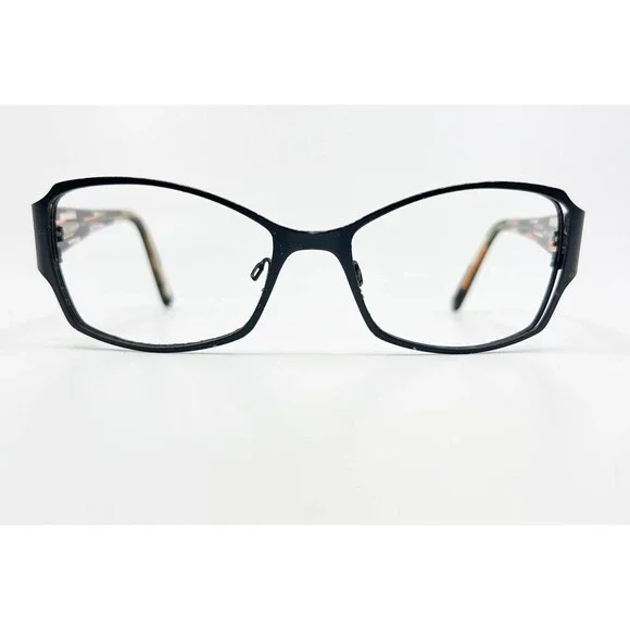 Kensie Eyeglasses Frames Womens Black Multi Color Geometric 52-16-135 38780