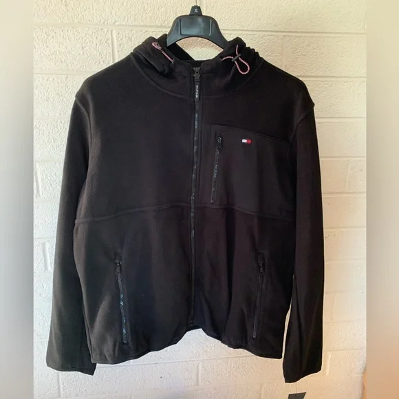 Tommy Hilfiger Men's Hooded Performance Fleece Jacket NWT