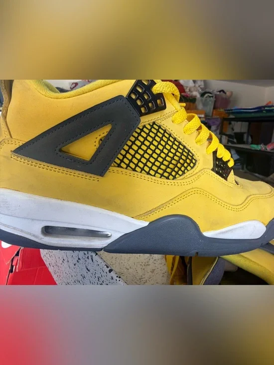 Jordan Yellow and Black Sneakers