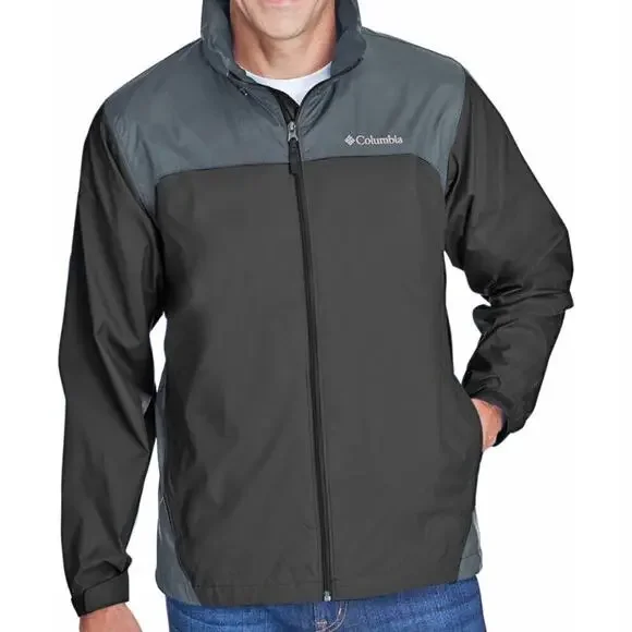 Columbia Great Lakes Rain Jacket.  Black and gray.  Men’s size L jacket
