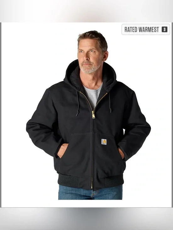 Carhartt ICONIC J140 FIRM DUCK ACTIVE JAC Black size 2XL