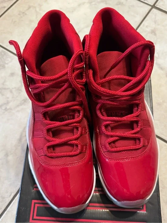 Jordan Retro 11 Men's Red High-Top