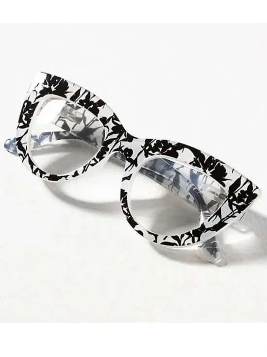 NWT Anthropologie Eye King floral cat-eye reading glasses +2