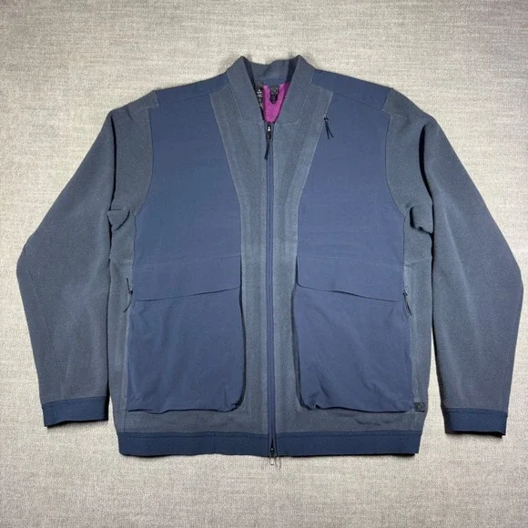 Lululemon Lab Siffra Hybrid Bomber Jacket Merino Wool Blend M4A21S Mens Large