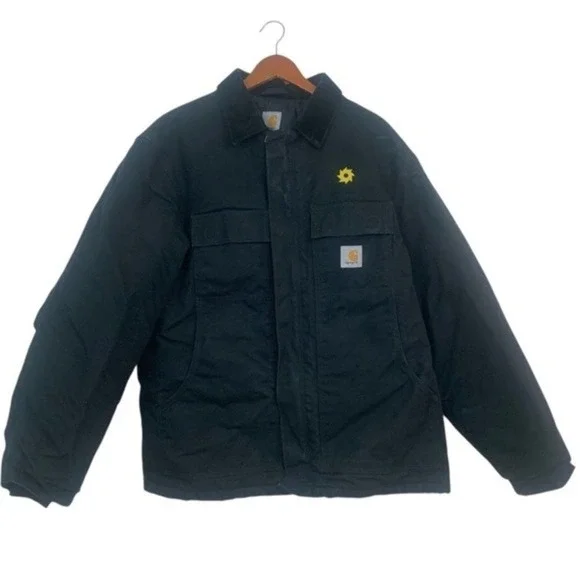 Carhartt Black Canvas Arctic Men's Size L Workwear‎ Chore Jacket