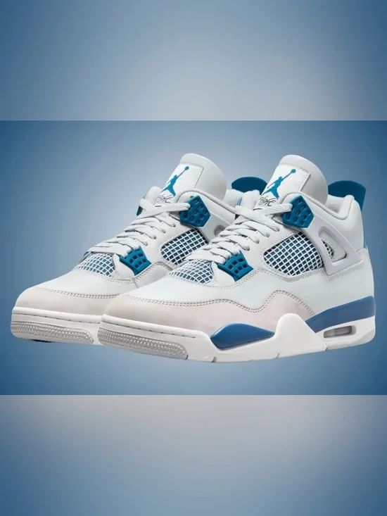 NIKE JORDAN 4 RETRO MILITARY BLUE SIZE 7