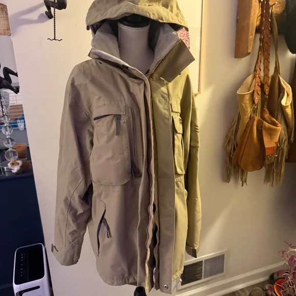 Vintage 686 Smarty Jacket Men Tan 2 in 1 M