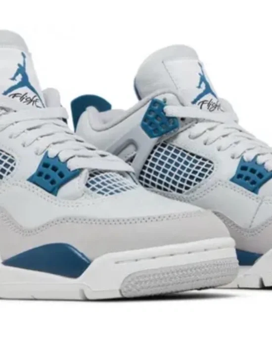 Jordan Retro Sneakers in White and Blue