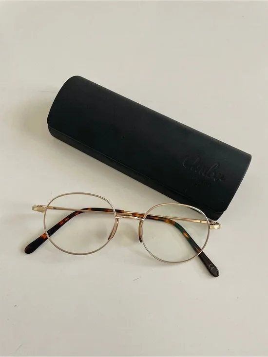 Everambr (formerly Ambr Eyewear) Blue Light Blocking Glasses, Gold Round Frames