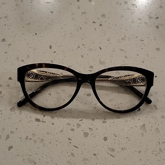 BURBERRY BE2210 Gabardine Lace Havana Gold Eyeglasses Optical Frame 53mm 2210