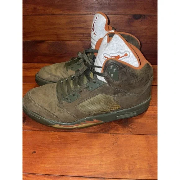 Size 13 - Jordan 5 Retro‎ LS Olive 2006