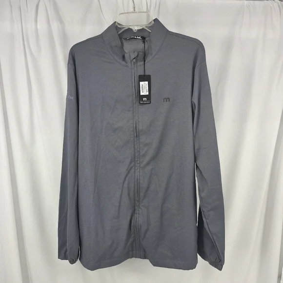 Travis Mathew NWT Surefside Full Zip Jacket Quiet Shade Grey Heather XL