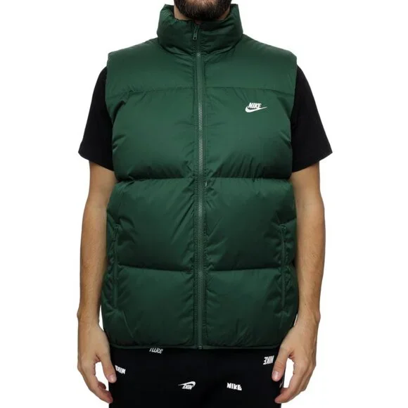 Nike Sportswear Club Primaloft Water-Repellent Puffer Vest Men’s Size M Green