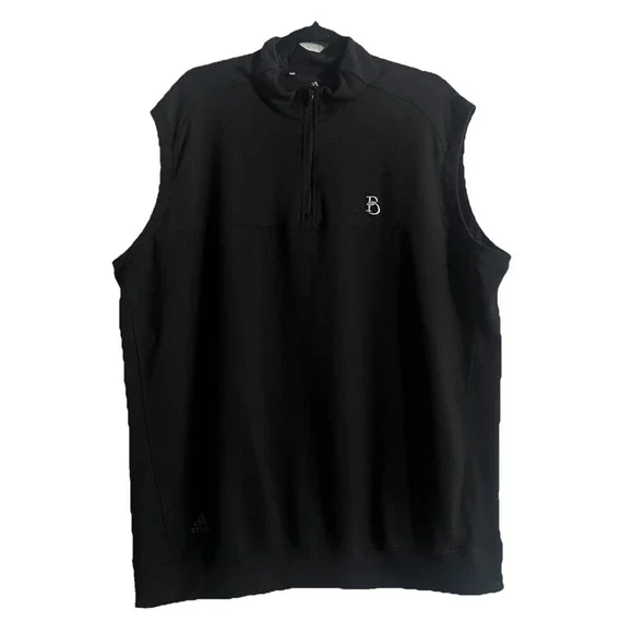 Adidas Golf Men's Golf Quarter Zip Black Vest‎ Size XL
