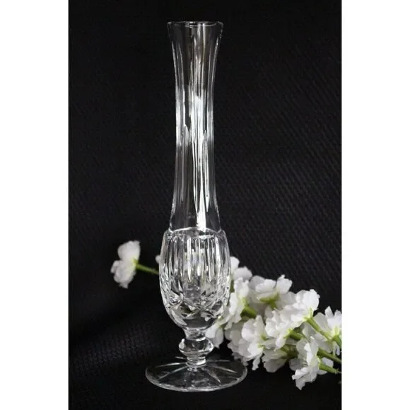 Waterford Lismore Floral Bud Vase Ireland Crystal