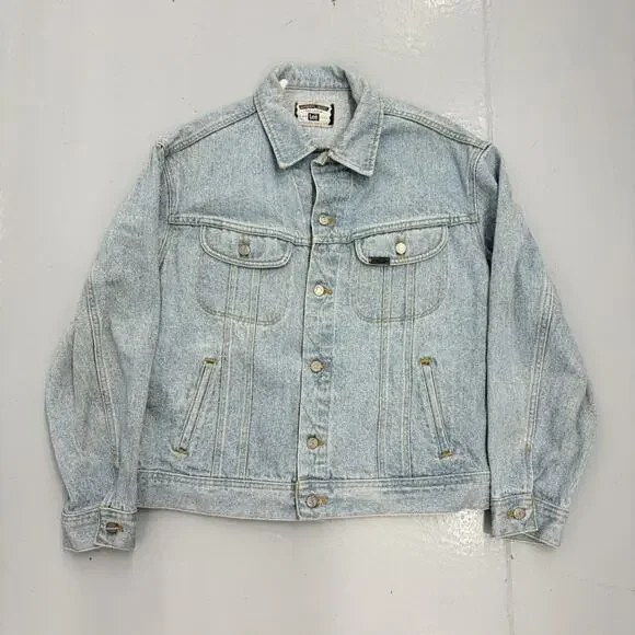 Vintage 90s Lee Light Wash Boxy Trucker Denim Jacket
