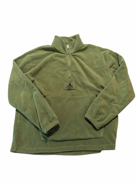 Jordan fleece mens L green sweatshirt