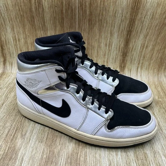 Nike Air Jordan 1 Mid Alternate Think 16 Men's Size 12 Shoes Sneakers 554724-121