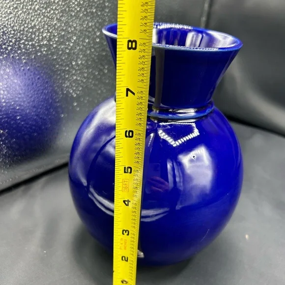 RESERVED FOR MICHELLE Mid Century Cobalt Blue Scheurich Germany Vase 535…