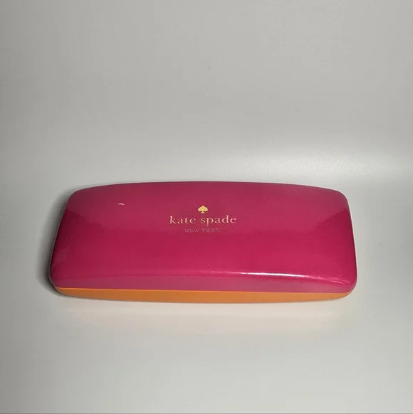 Kate Spade Pink & Orange Eyewear Case