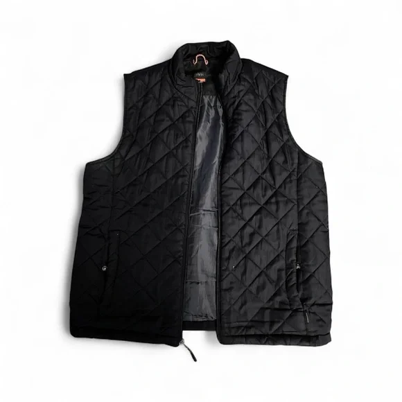 Hawke & Co Men's Black Quilted Vest
