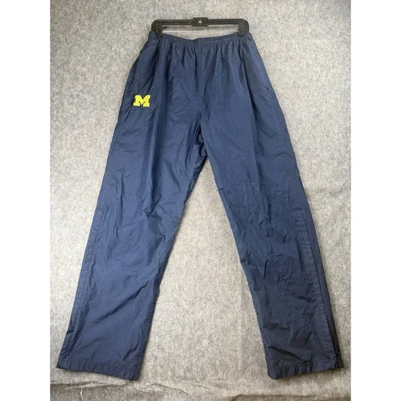 Valiant Vintage Michigan Wolverines Track Pants Mens‎ Size L Big House Football