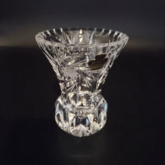 Vintage WARA Crystal 4in Clear Hand Cut‎ West Germany MCM