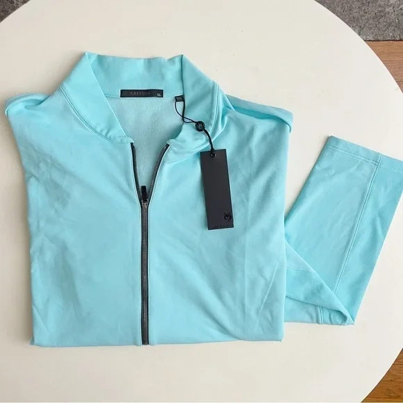Greyson Men’s Siasconset Full Zip Jacket Blue Size XL New Performance Golf New