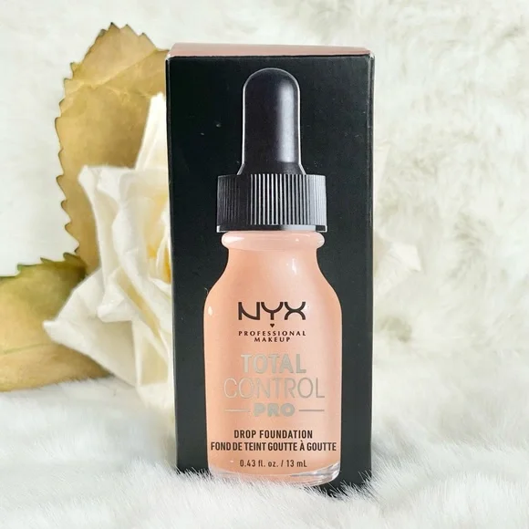 New with tags NYX TOTAL CONTROL PRO DROP FOUNDATION Medium Olive. 0.43oz