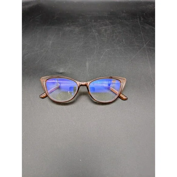 LUCKY BRAND Vintage Brown Cats Eye Optical Eyeglass Frame For Women RARE