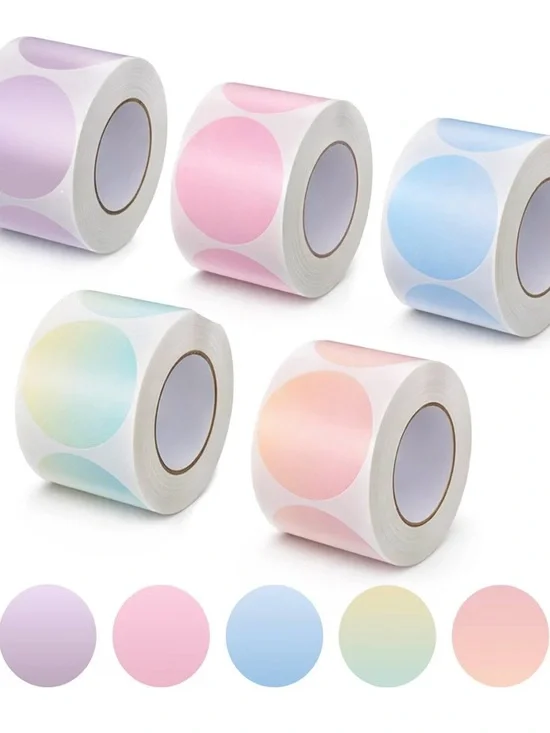 100 Custom 2” circle labels with your QR code or Thank You!