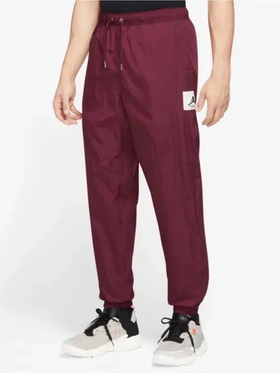 Nike Air Jordan Men's Maroon Athletic Joggers, Running Workout Pants, Size M