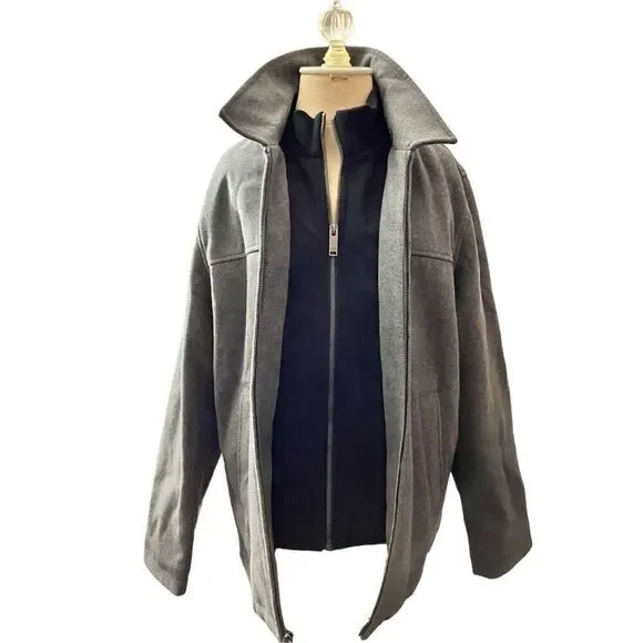 Dockers Men’s Lined Midweight Wool Blend Coat / NWT