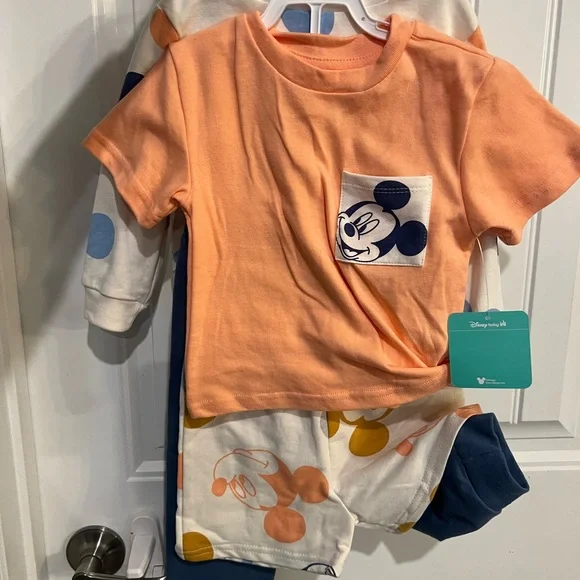 NEW - 5 piece DISNEY Mickey Mouse 5 piece 2T Set -summer colors