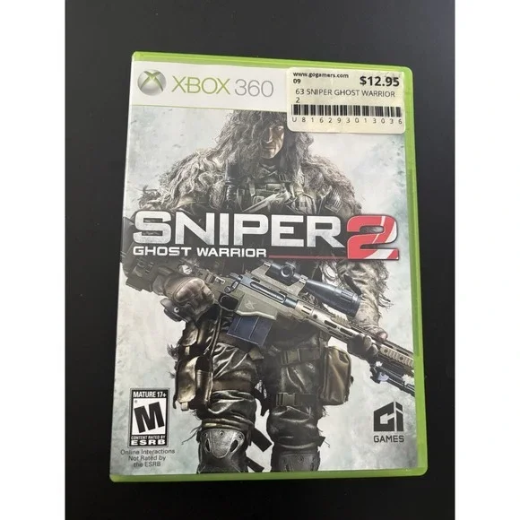 Sniper 2 Ghost Warrior (Microsoft Xbox 360) 2013‎ Complete CiB W/ Manual Tested