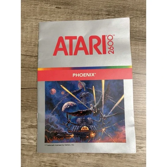 Atari Game Program Instruction Booklet - Phoenix - Very Good !!!