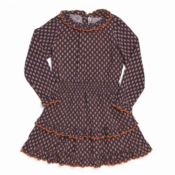 Hello Simone Ruffle Long Sleeve Shirt & Skirt Matching Set Size 6