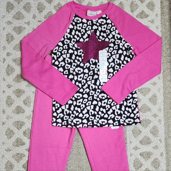 Jumping Beans Two-Piece Fleece Outfit New Girls 7