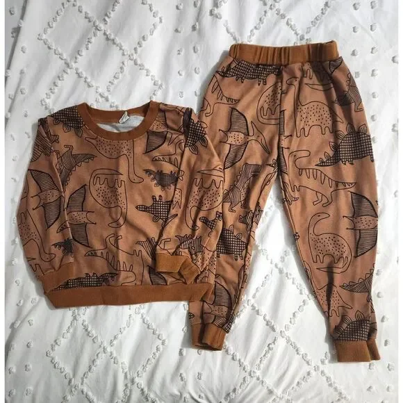 Toddler Dinosaur 2-Piece Outfit Set | SHEIN | Size 3T (Tag 100)
