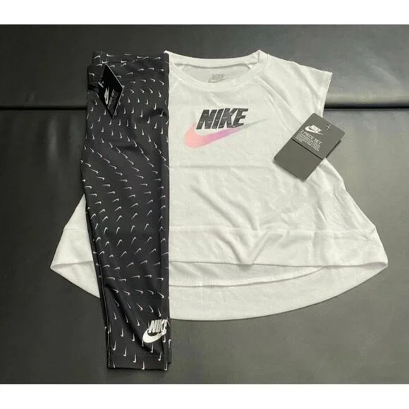 NWT Nike Glitter Tunic & Leggings Set Baby Girls size 24M