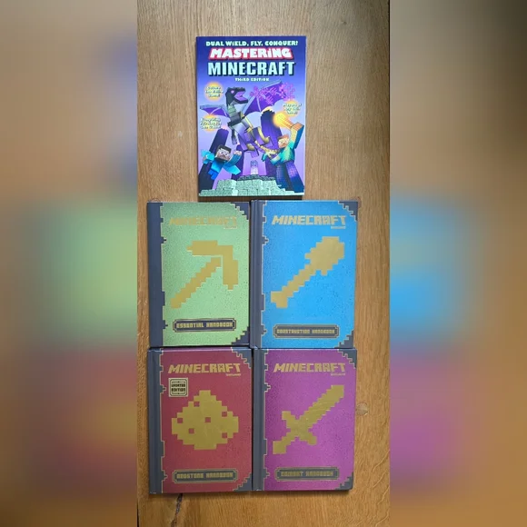 Set of 5 Minecraft Books Collection