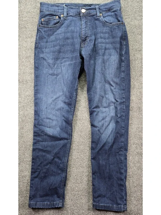 Mugsy Fultons Jeans Mens 32x30 (31x30) Blue Dark Wash Stretch Denim Slim Fit