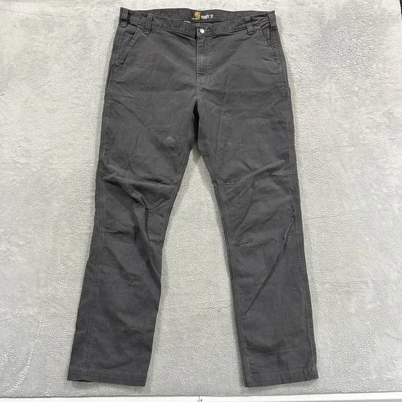 Carhartt Jeans Men's 42 x 34 Straight Fit Rugged Flex Workwear Y2K Utility Black