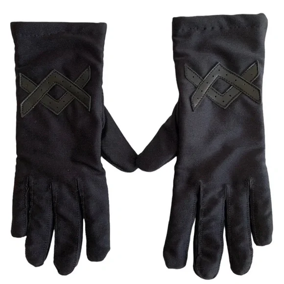 Berkshire Handkrchf Women’s Black Vintage Gloves