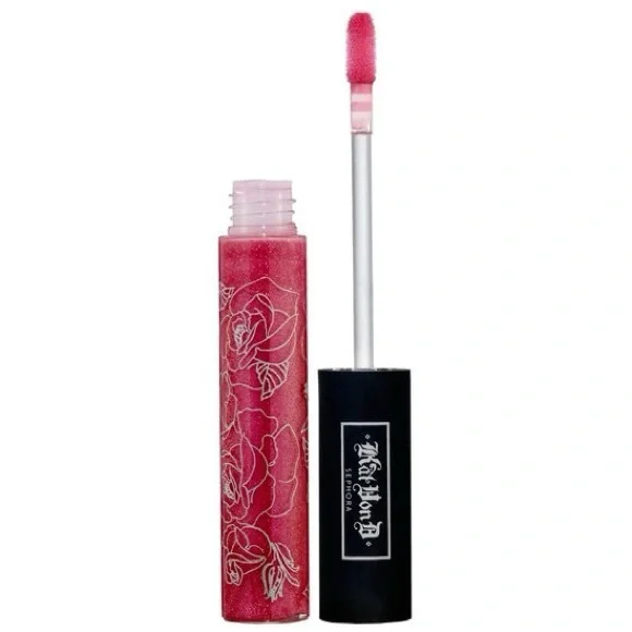 Kat Von D Lightning Lip Gloss Stormy Pink New in Box