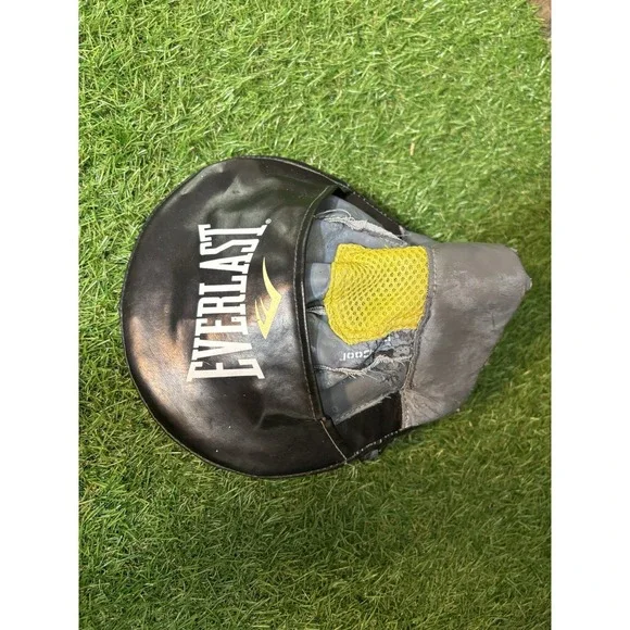 Everlast Boxing Focus‎ Mitt Gray Yellow Punch Pad As Is