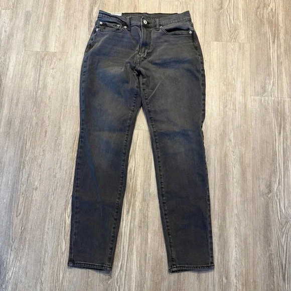 Abercrombie & Fitch Mens 30x30 Athletic Slim Faded Black Jeans