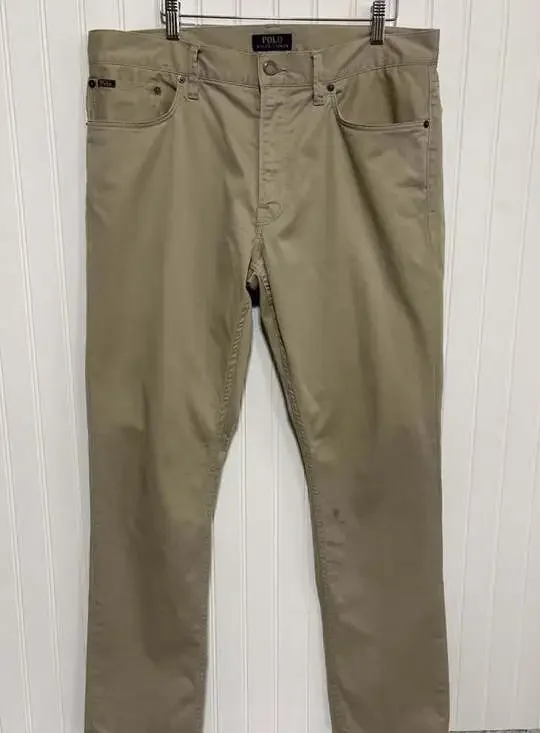 Polo Ralph Lauren Slim Straight Fit 5-Pocket Pants Khaki 34/32