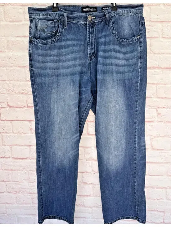 Men’s Ecko Unltd. Relaxed Fit 44 X 32 Blue Demin  Jeans