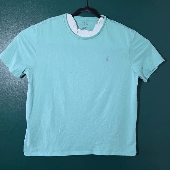 Polo Ralph Lauren Teal Short Sleeve Embroidered T-Shirt Size S SKU 3-067